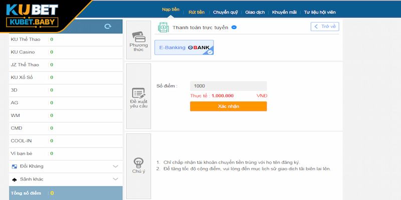 Nạp Và Rút Tiền Kubet Hướng Dẫn Chi Tiết Từ A Đến Z 1 Điều kiện cần biết trước khi nạp và rút tiền Kubet